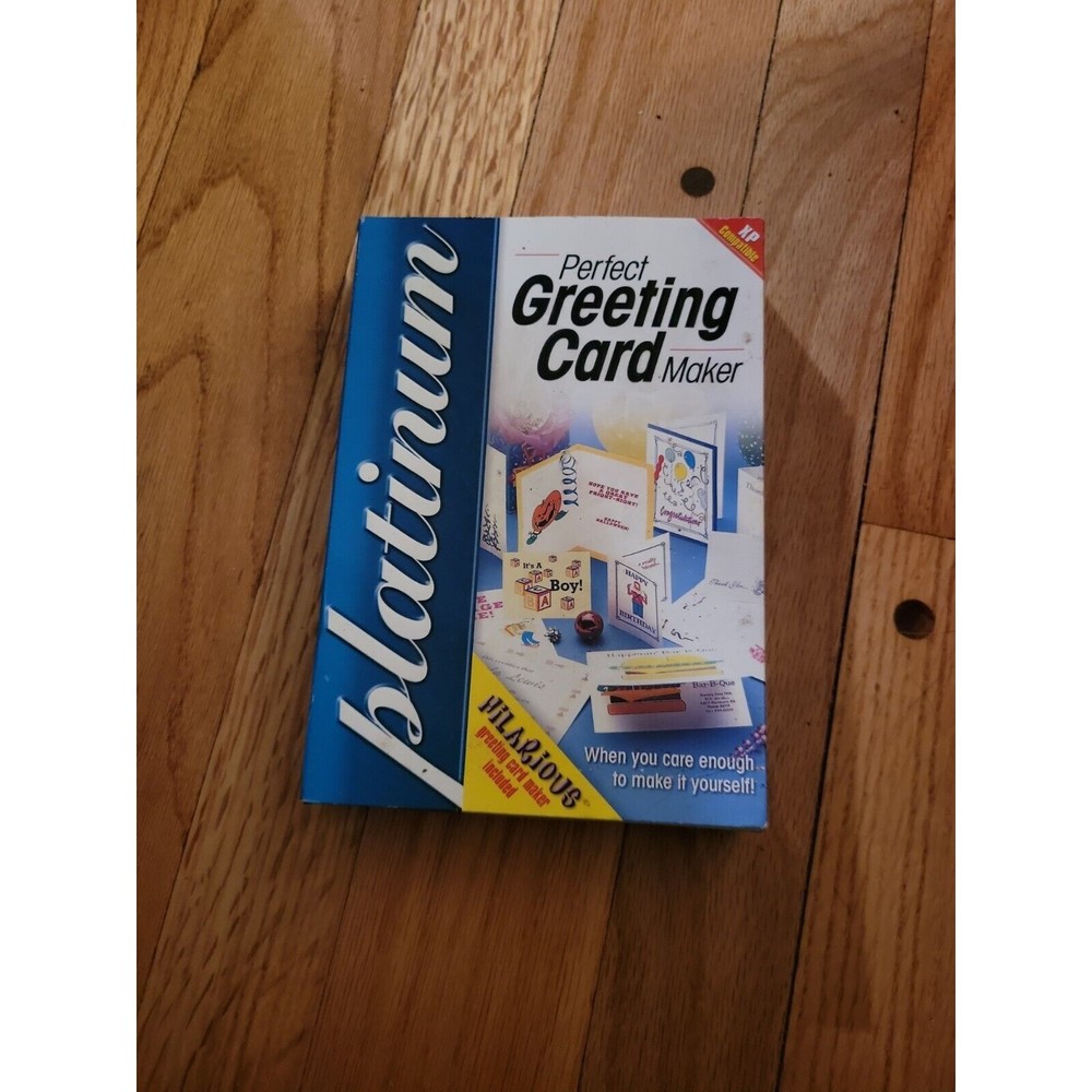 Perfect Greeting Card Maker software program kit 2003 new sealed Cosmi